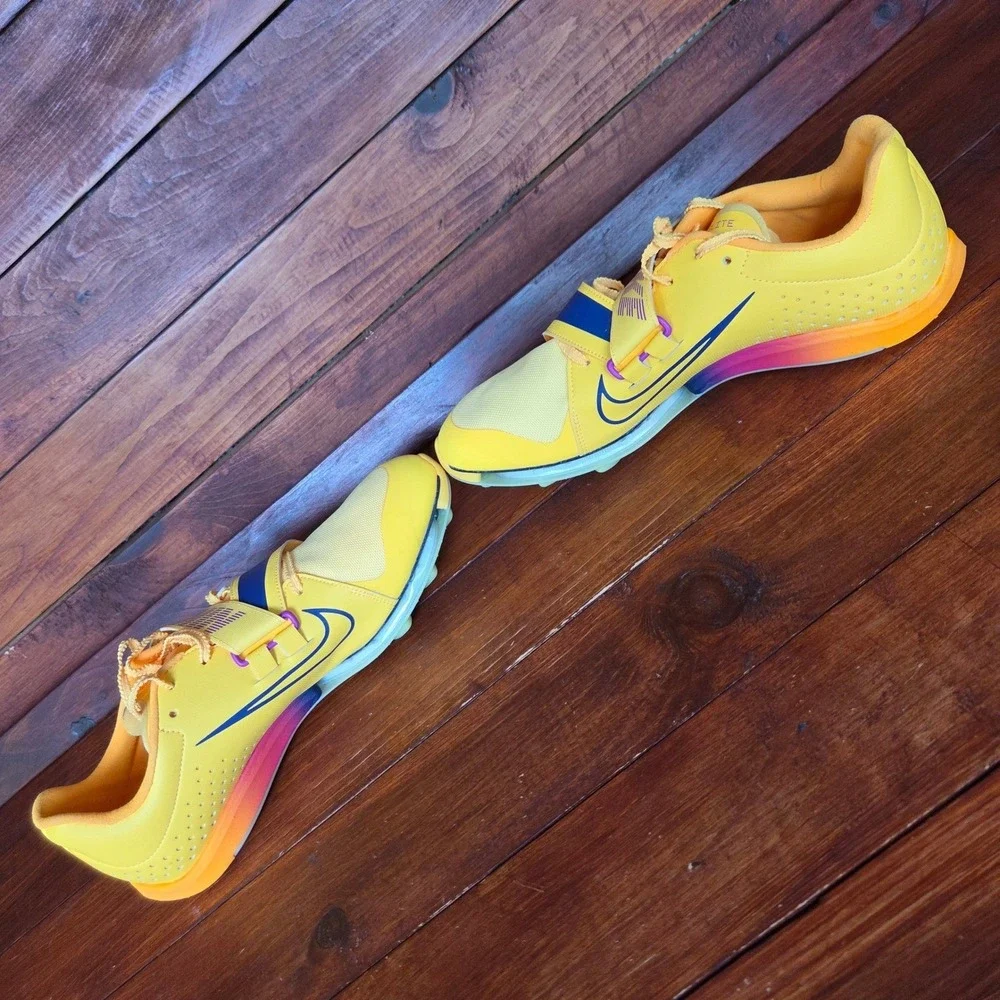 Nike Air Zoom Elite‎ Track Spikes Men 10 Yellow Citron FZ9326-800 New